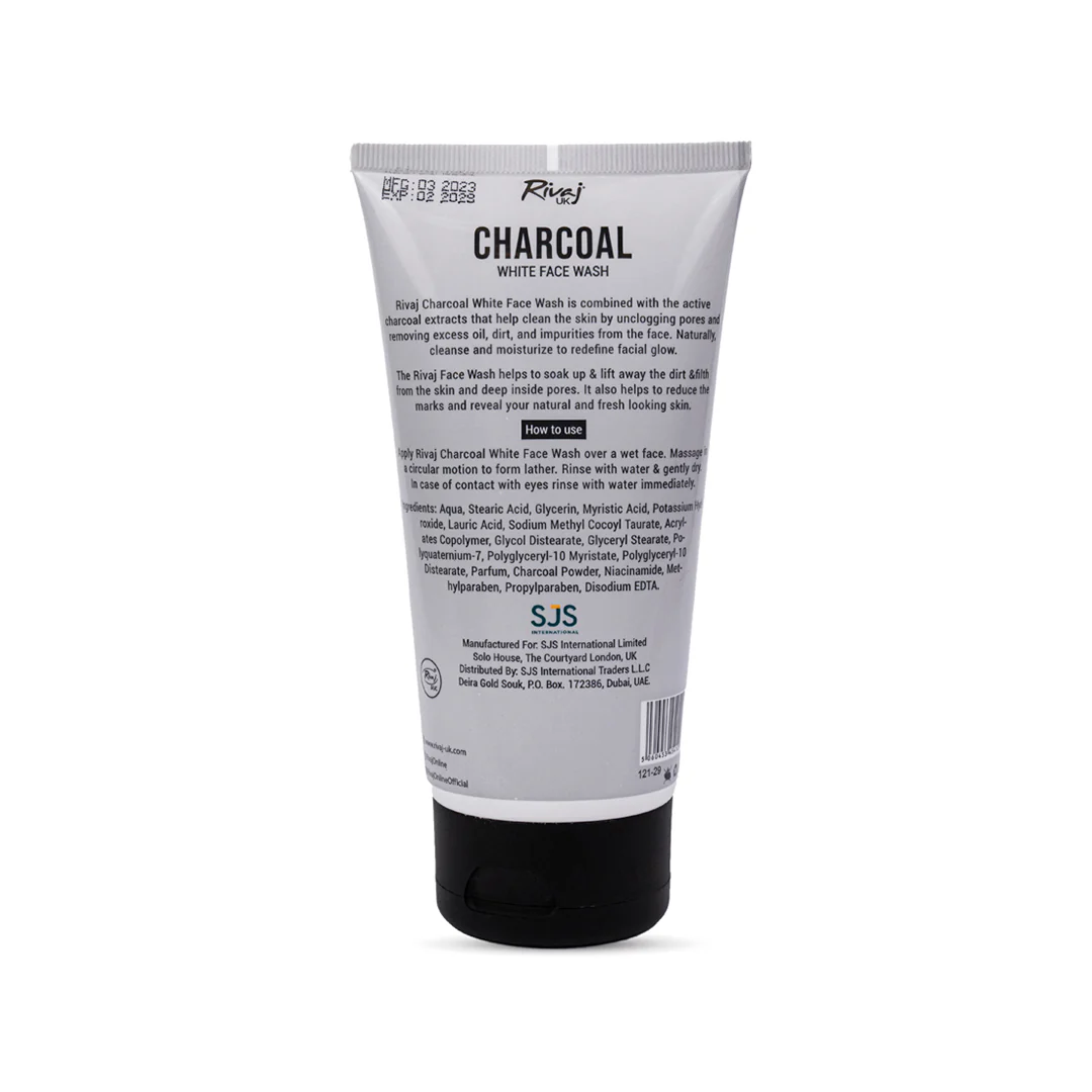 Rivaj Charcoal White Face Wash - Image 2